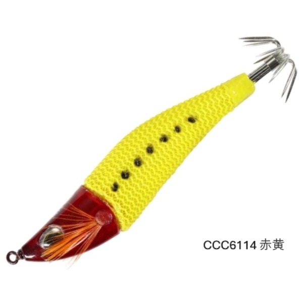 烏賊枕スッテ６５(CCC6114　赤黄)